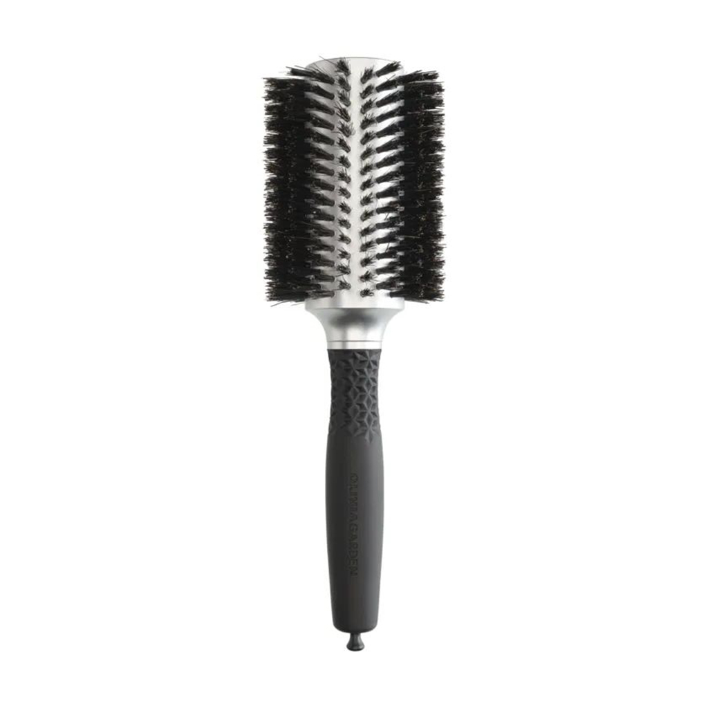 Браш для волосся Olivia Garden Essential Blowout Soft Boar Bristles Silver, діаметр 40 мм