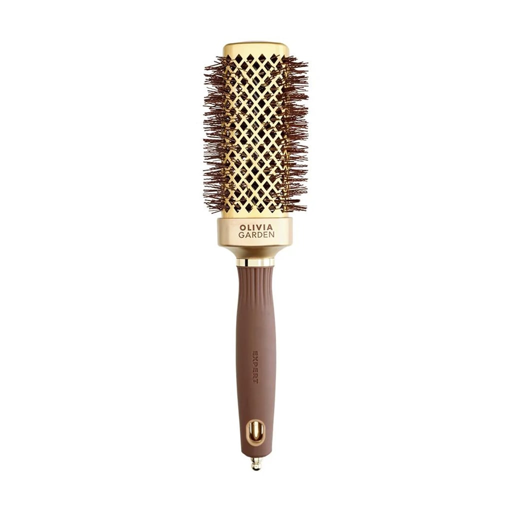 Браш для волосся Olivia Garden Expert Blowout Straight Wavy Bristles Gold &amp; Brown, діаметр 40 мм